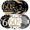 Big Dot of Happiness Adult 60th Birthday - Gold - 3 inch Birthday Party Badge - Pinback Buttons - Set of 8